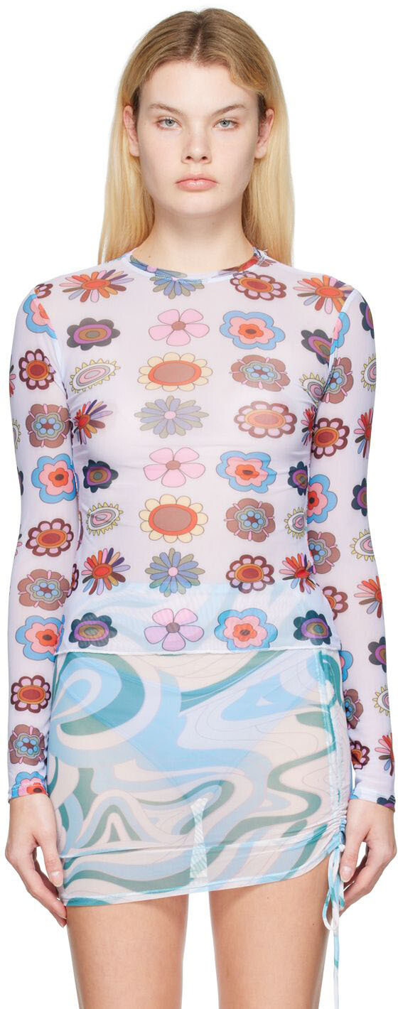 

SSENSE Exclusive Multicolor Psychedelic Daisies Cover Up FENSI, Серый, SSENSE Exclusive Multicolor Psychedelic Daisies Cover Up FENSI