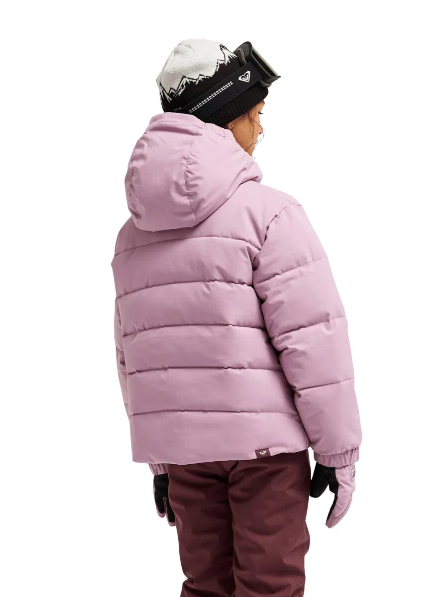 Спортивная куртка ROXY 'Snowyhill Puffy' сиреневого цвета — фото 2