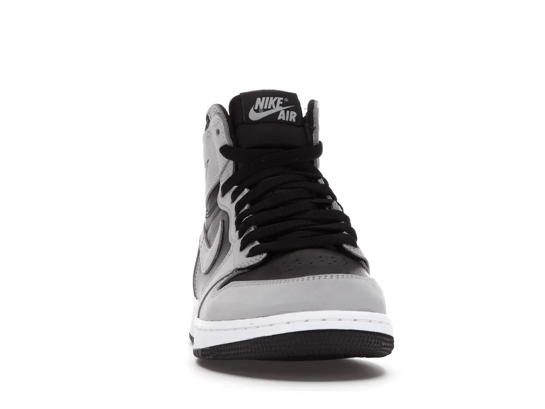 Детские кроссовки с высоким верхом Jordan 1 Retro High Jordan, Black/White-Light Smoke Grey — фото 2