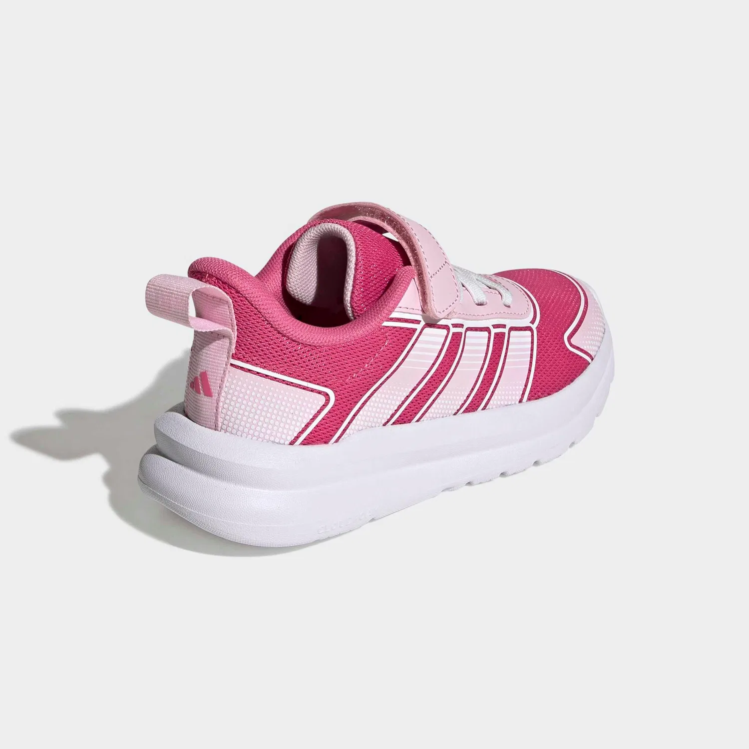 Детские кроссовки с эластичными шнурками и липучкой Adidas Sportswear, Pink Fusion/Clear Pink/Ftwr White — фото 4
