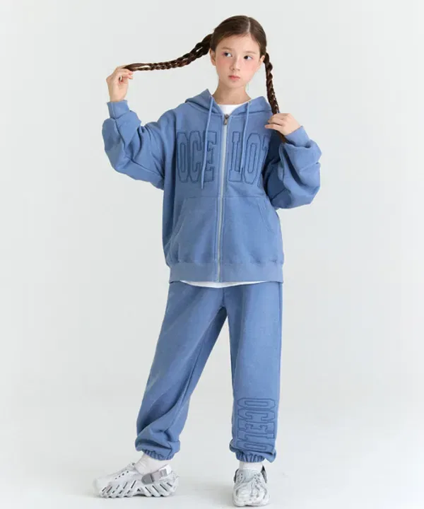 Детский костюм с вышивкой Pig Stitch, e17 Ocelot Junior, синий