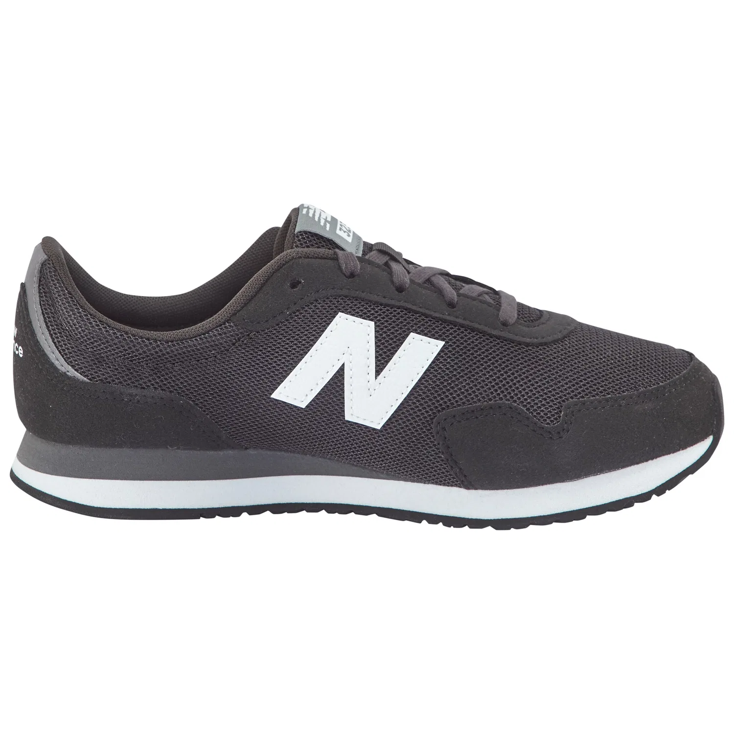 Детские кроссовки на шнуровке New Balance, Black/White — фото 3