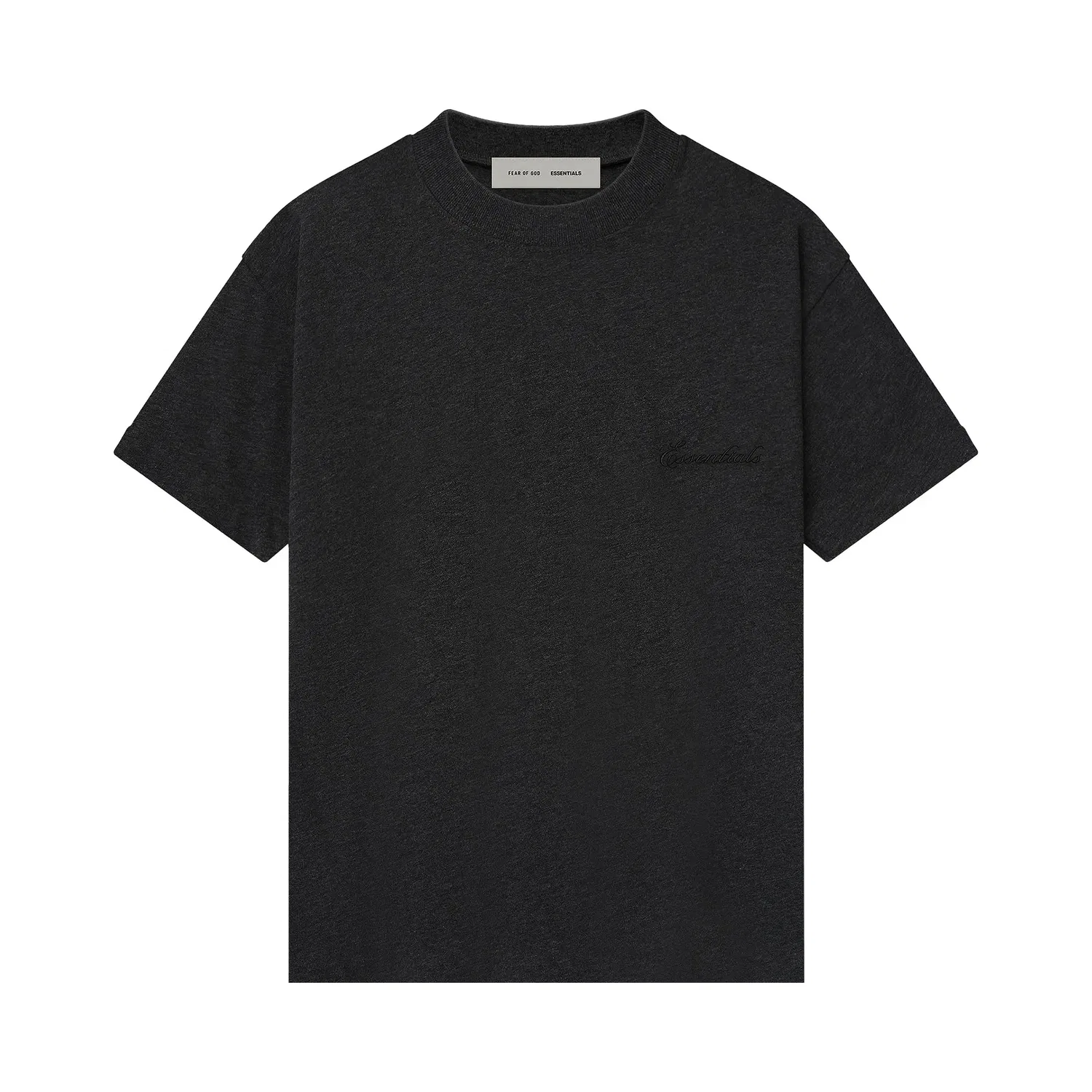 Футболка Fear of God Essentials с вышивкой, черный