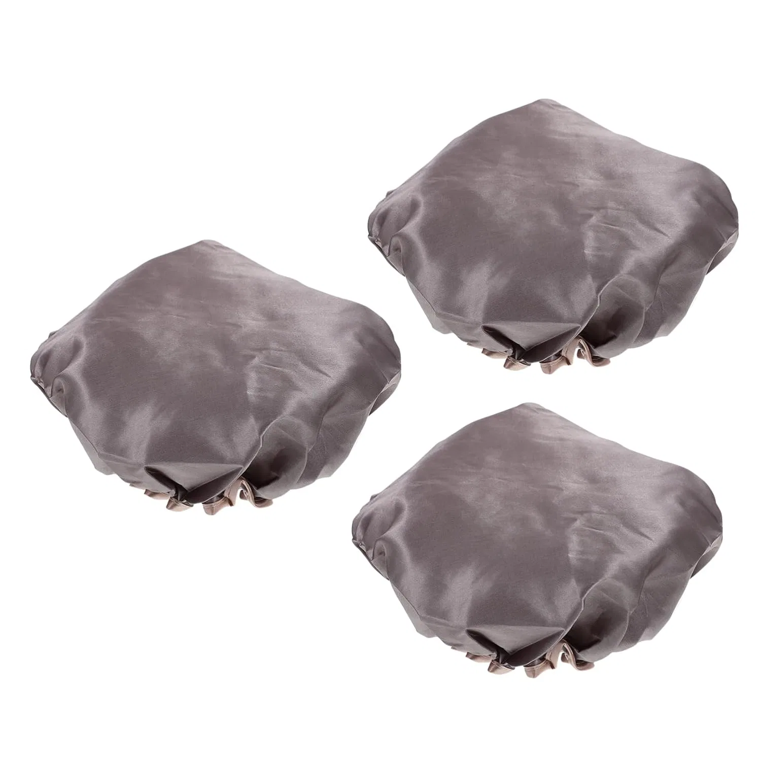 Шапочка для душа из PEVA, NIYANGLE, 3 шт, 25x25x0.5 см, Grau