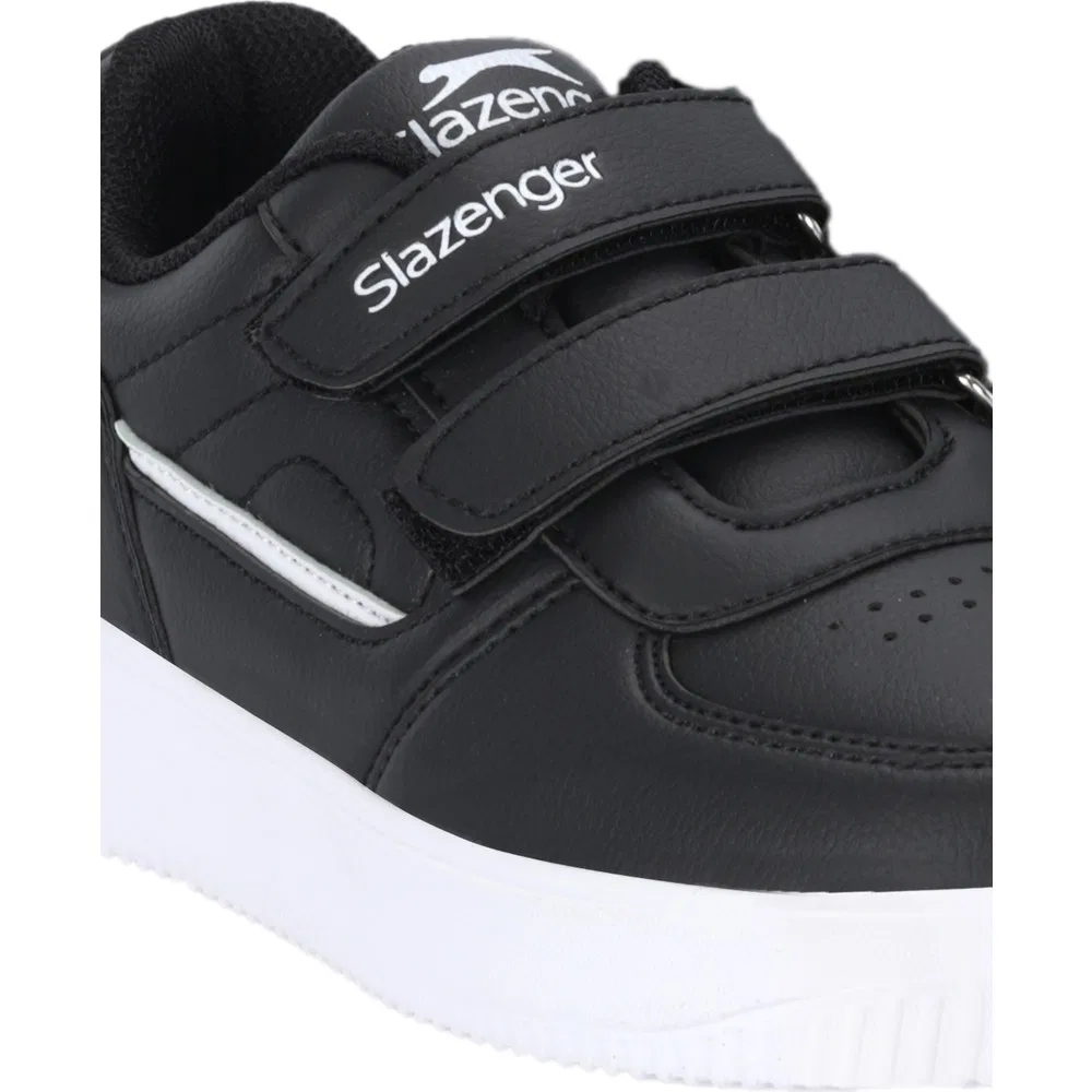 Детские кроссовки с липучками Slazenger Kalıpso F, Black White — фото 4