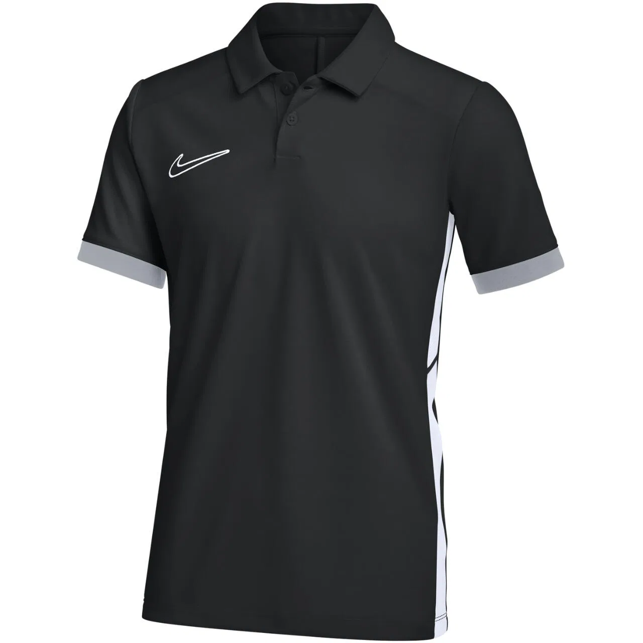 Детское поло из полиэстера с технологией Dri-FIT Nike, Schwarz