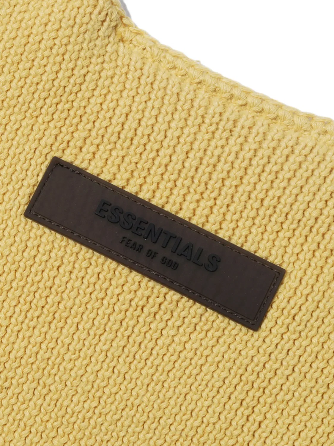 Трикотажный джемпер Fear Of God Essentials Kids, желтый — фото 4