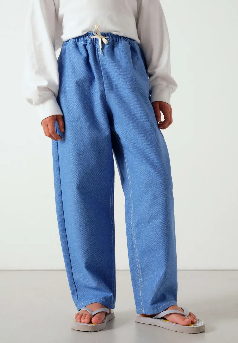 Детские джинсы Pantalon enfant pusway унисекс свободного кроя American Vintage, Cascade — фото 4
