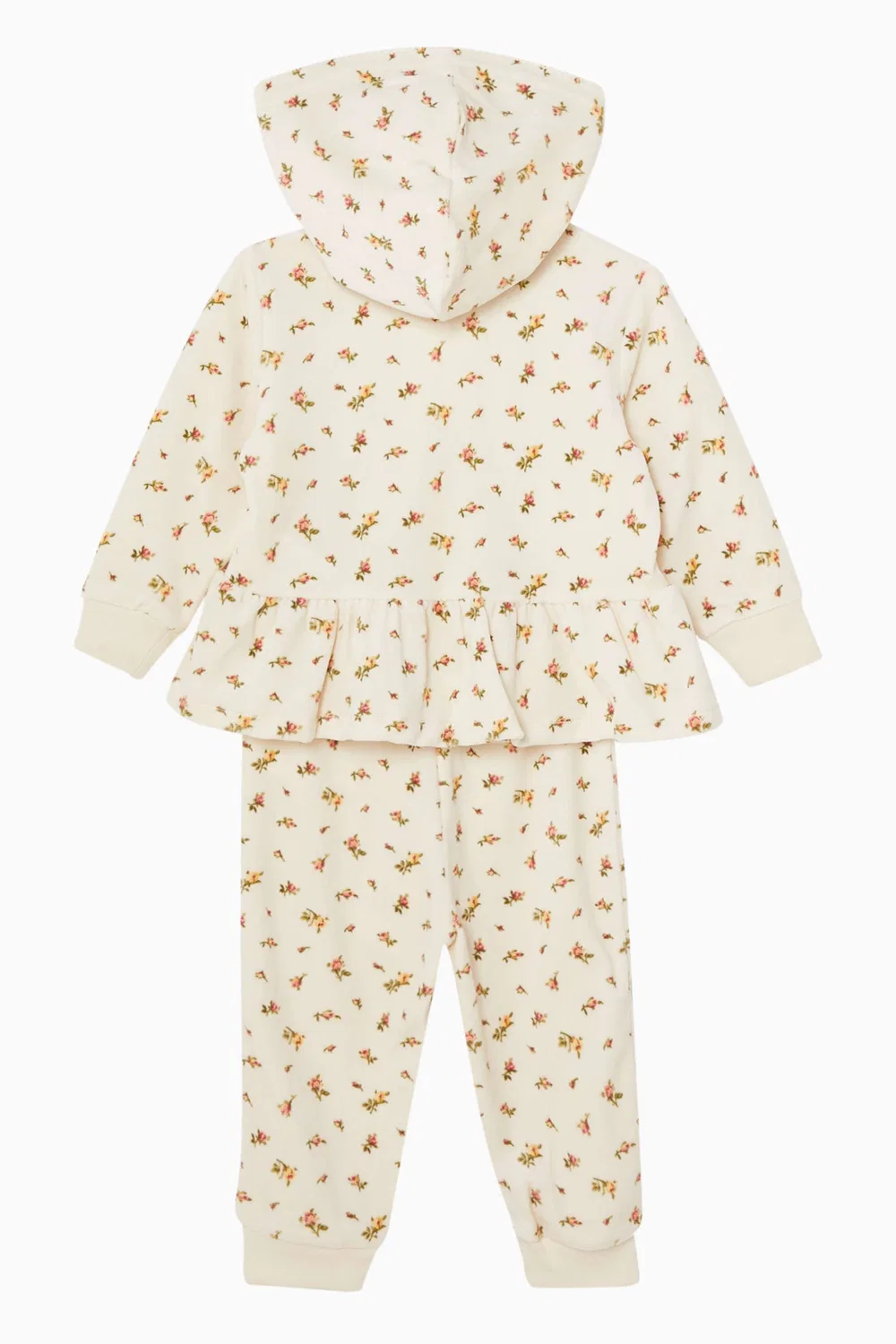 Комплект из футера с принтом Floral Velour Hoodie & Pant Set Polo Ralph Lauren — фото 3