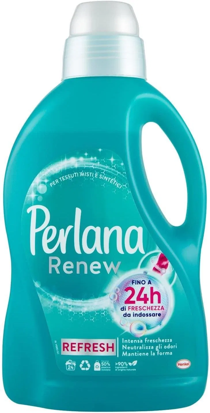 Жидкое средство для стирки синтетических тканей Perlana Renew Fresh, 1.59 кг, 24 стирки