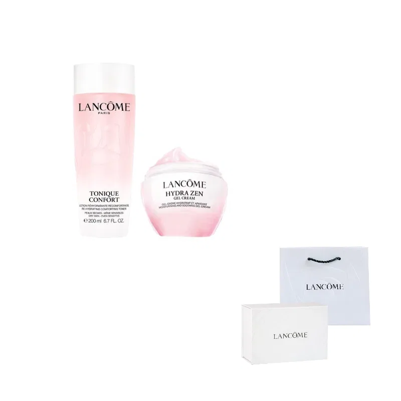 Набор косметики для ухода за кожей Hydrating Toner 200ml+Soothing Cream 50ml LANCOME, Pastel Pink