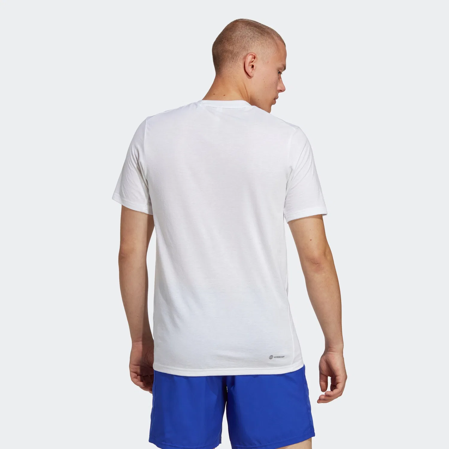 Мужская футболка свободного кроя Adidas Performance, White/Black — фото 3