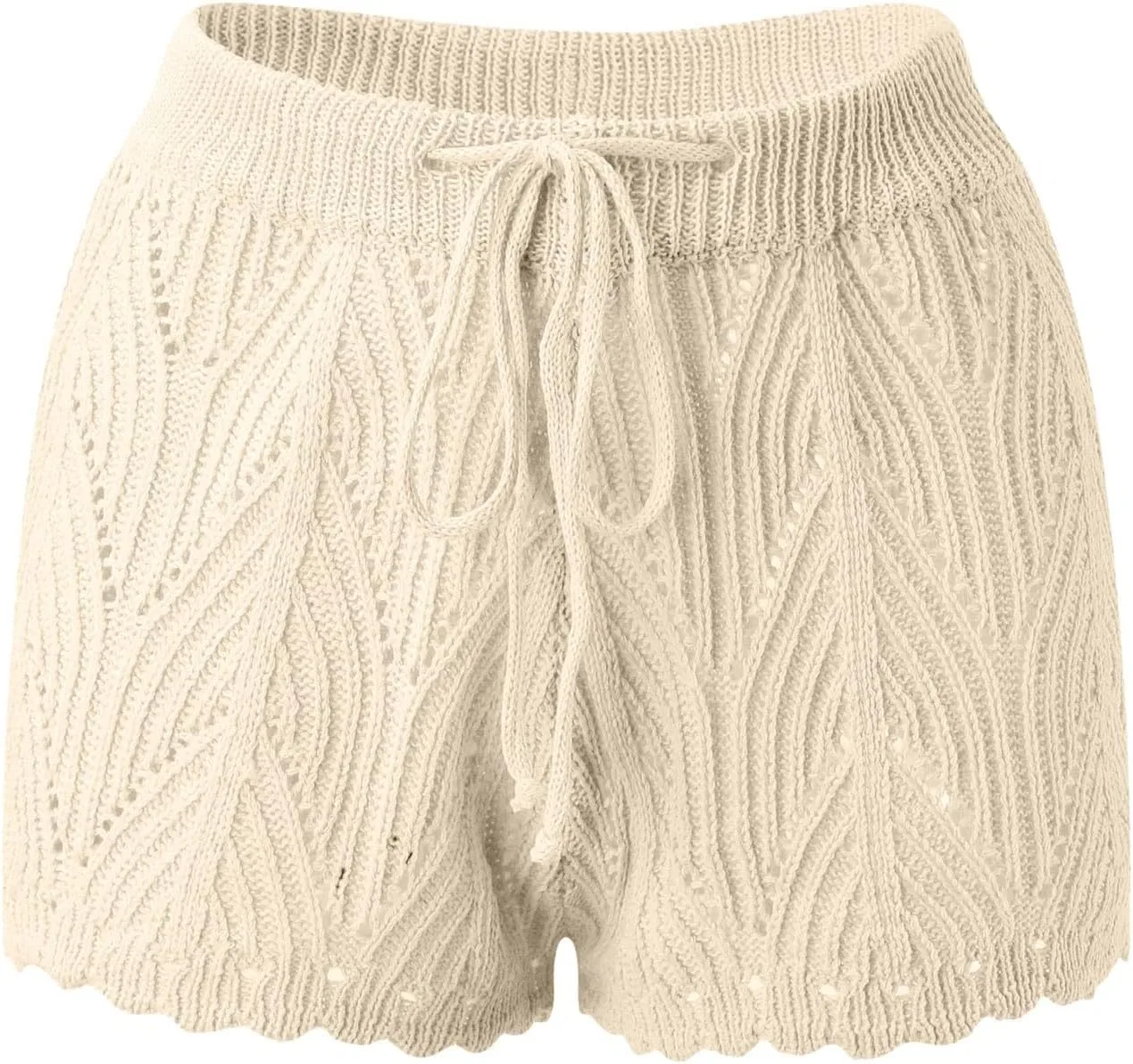 Женские шорты для купальника с завязками Yiyuming, Beige