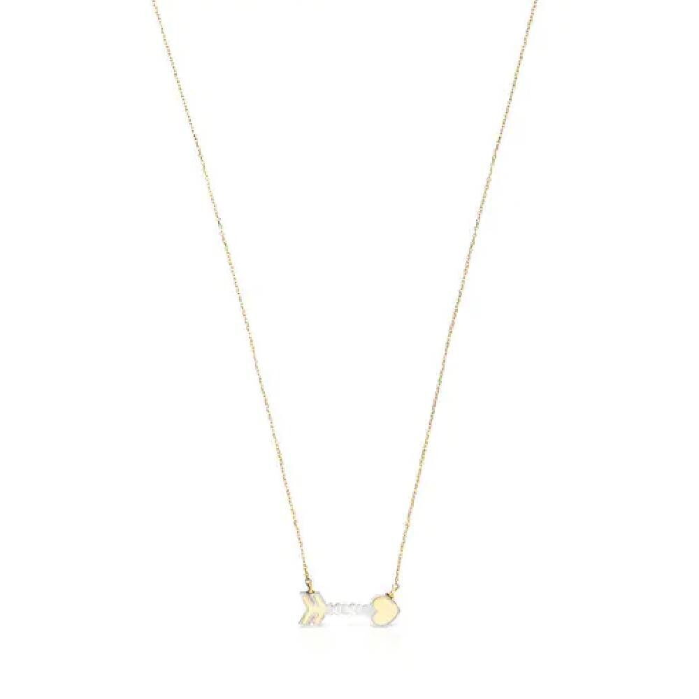 

Колье с подвеской Tous San Valentin Arrow Mother Of Pearl, золото/перламутр