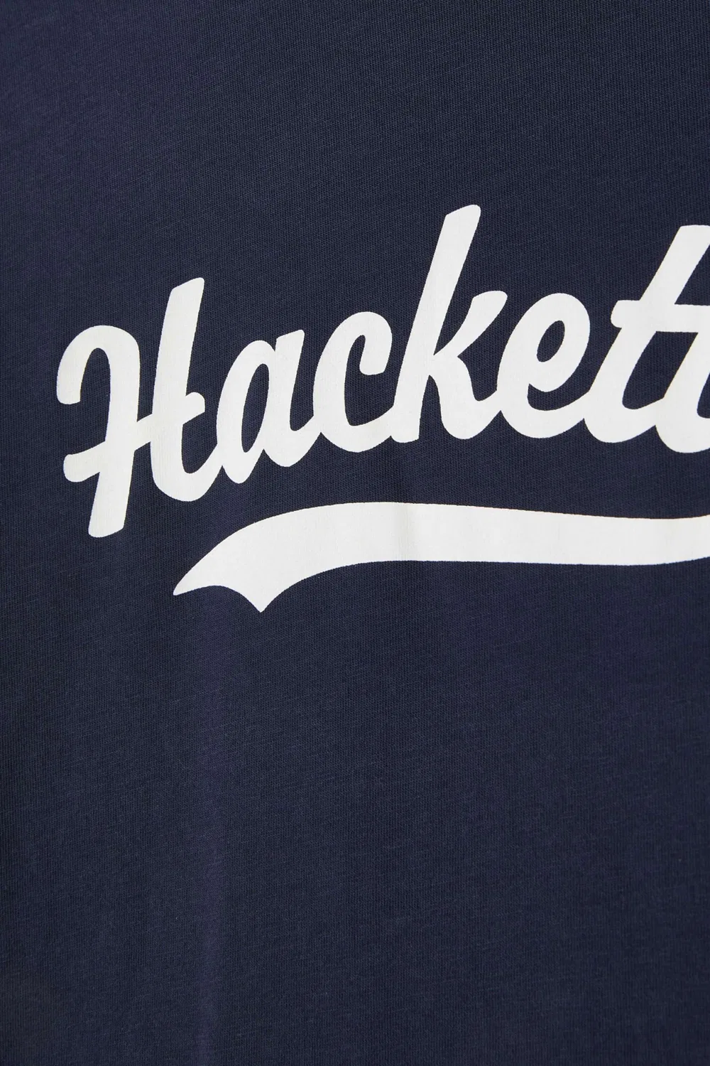 Футболка с логотипом хлопковая Hackett London, синий — фото 4