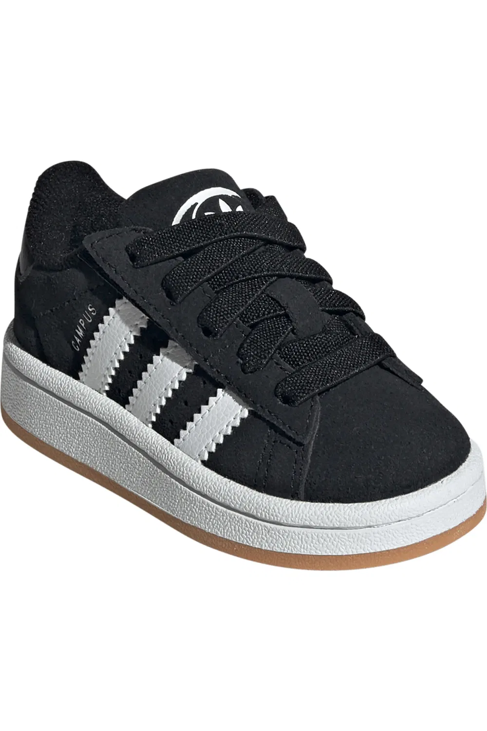 Кроссовки детские с зубчатыми полосками Campus 00s adidas, Black/White/Gum