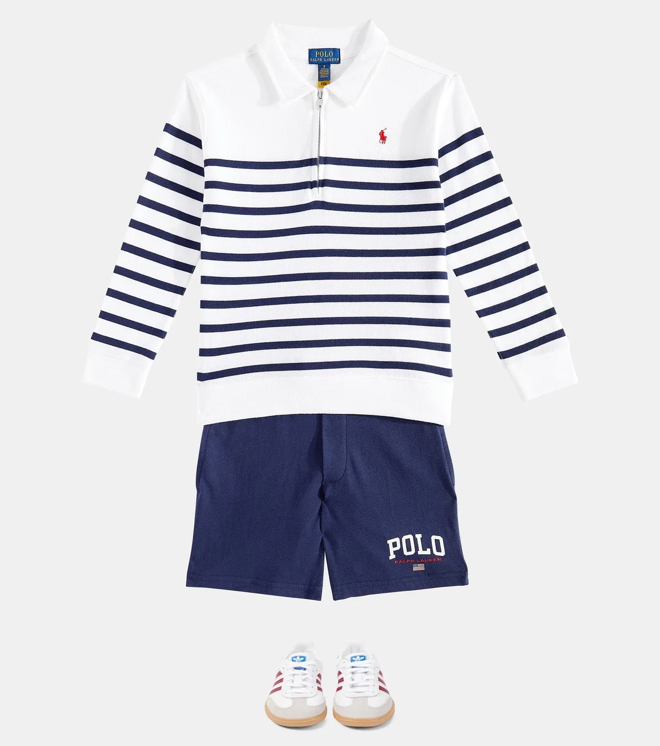 Шорты хлопковые Polo Ralph Lauren Kids, синий — фото 2