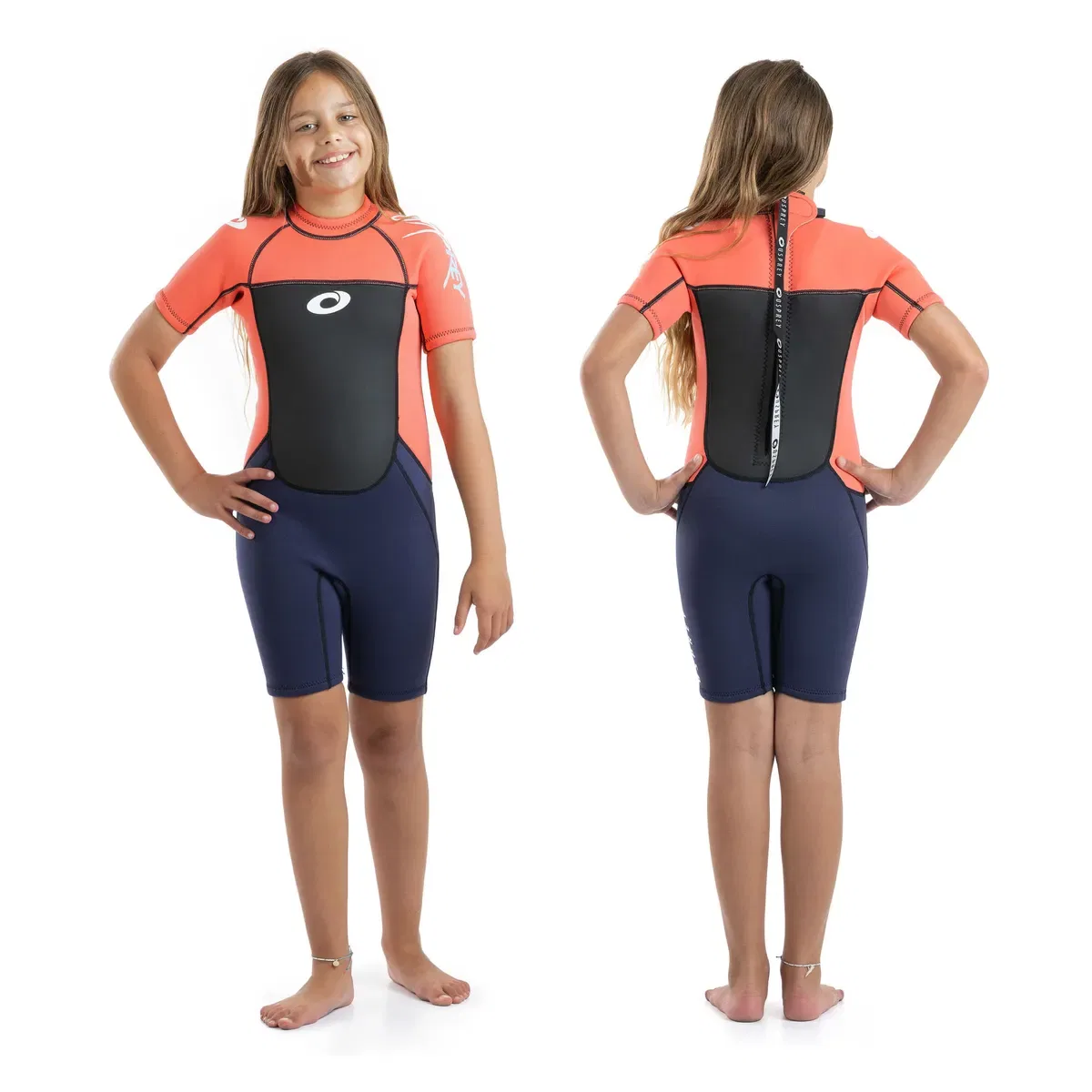 Детский гидрокостюм с коротким рукавом Shorty Origin Osprey Action Sports, Pink