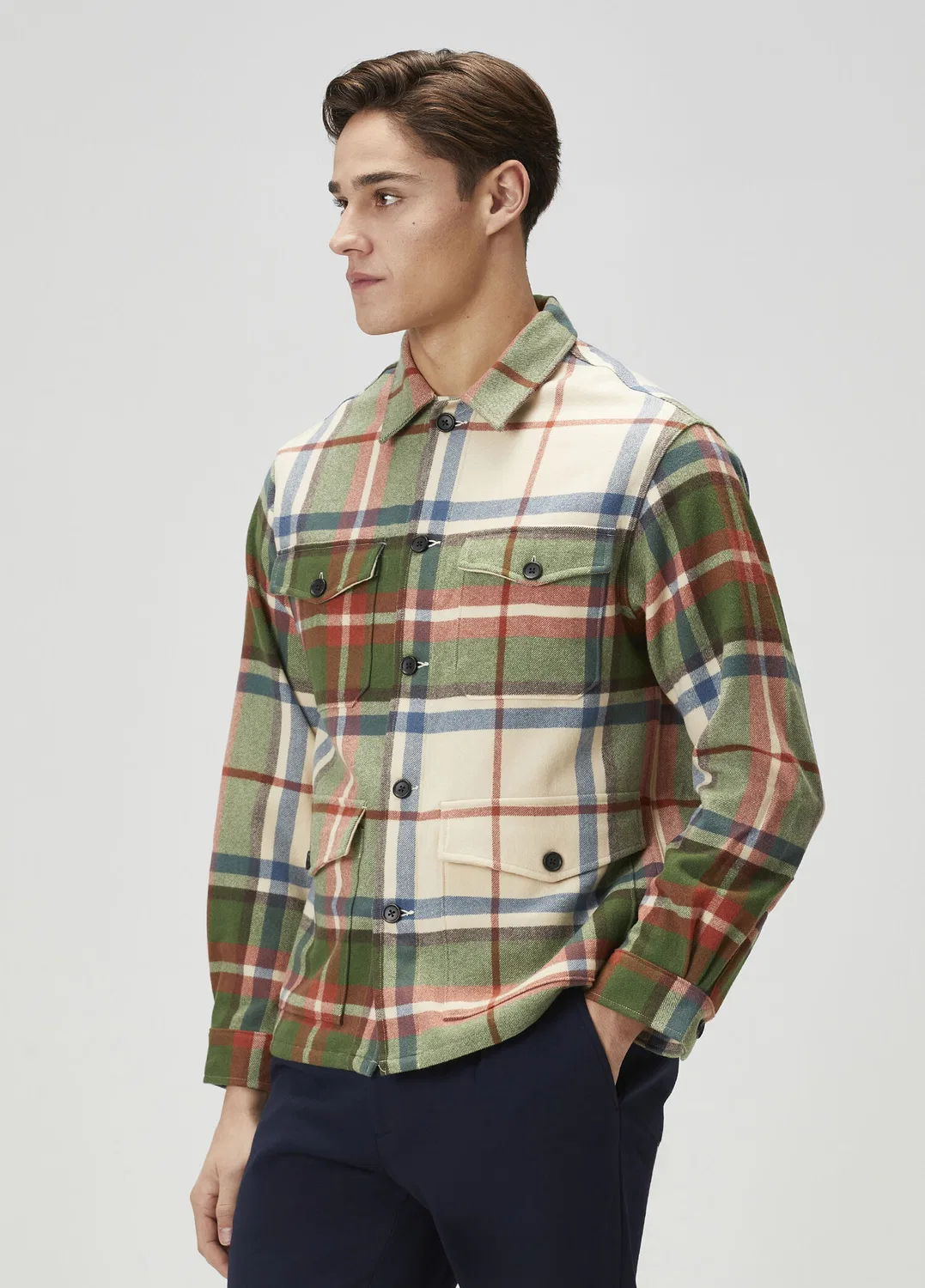 Рубашка поло Ralph Lauren, разноцветная клетка — фото 3