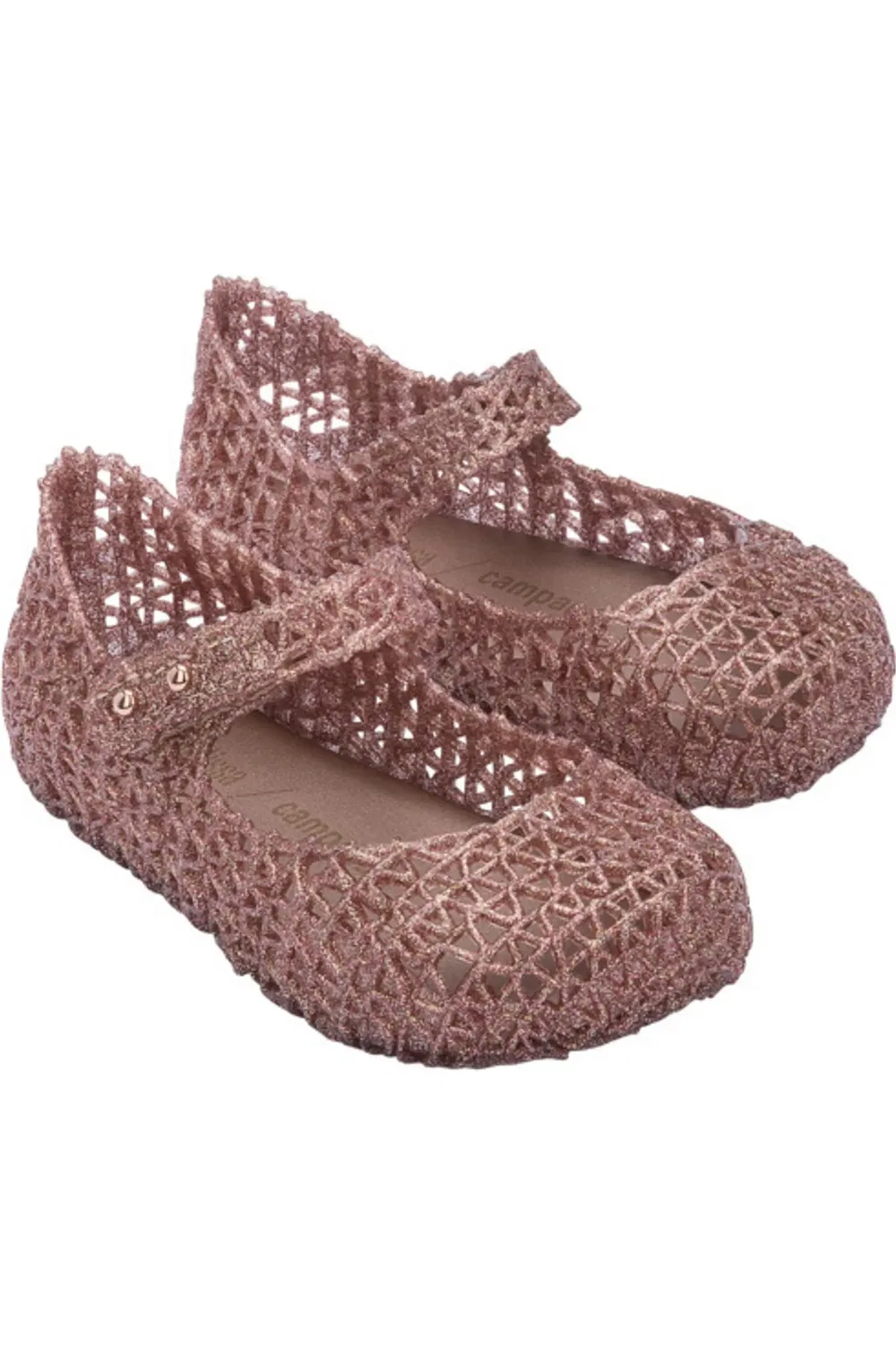 Детские туфли Мэри Джейн на липучке Campana Mini Melissa, светло-розовый