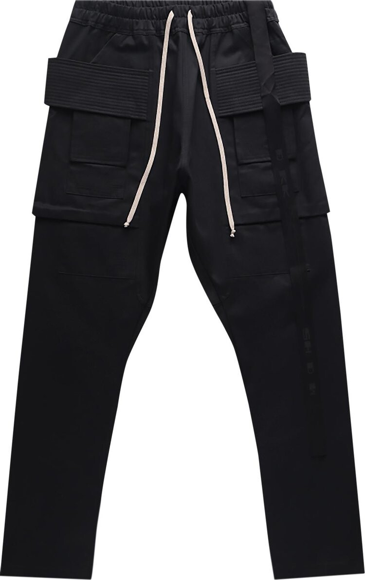 

Брюки Rick Owens DRKSHDW Creatch Cargo Drawstring Pants 'Black', черный