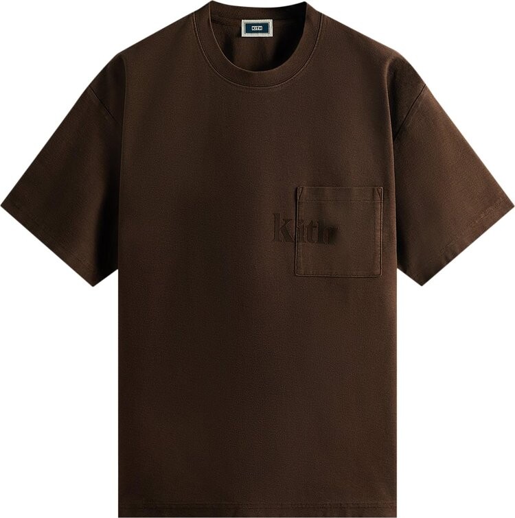 

Футболка Kith Quinn Tee 'Confection', коричневый
