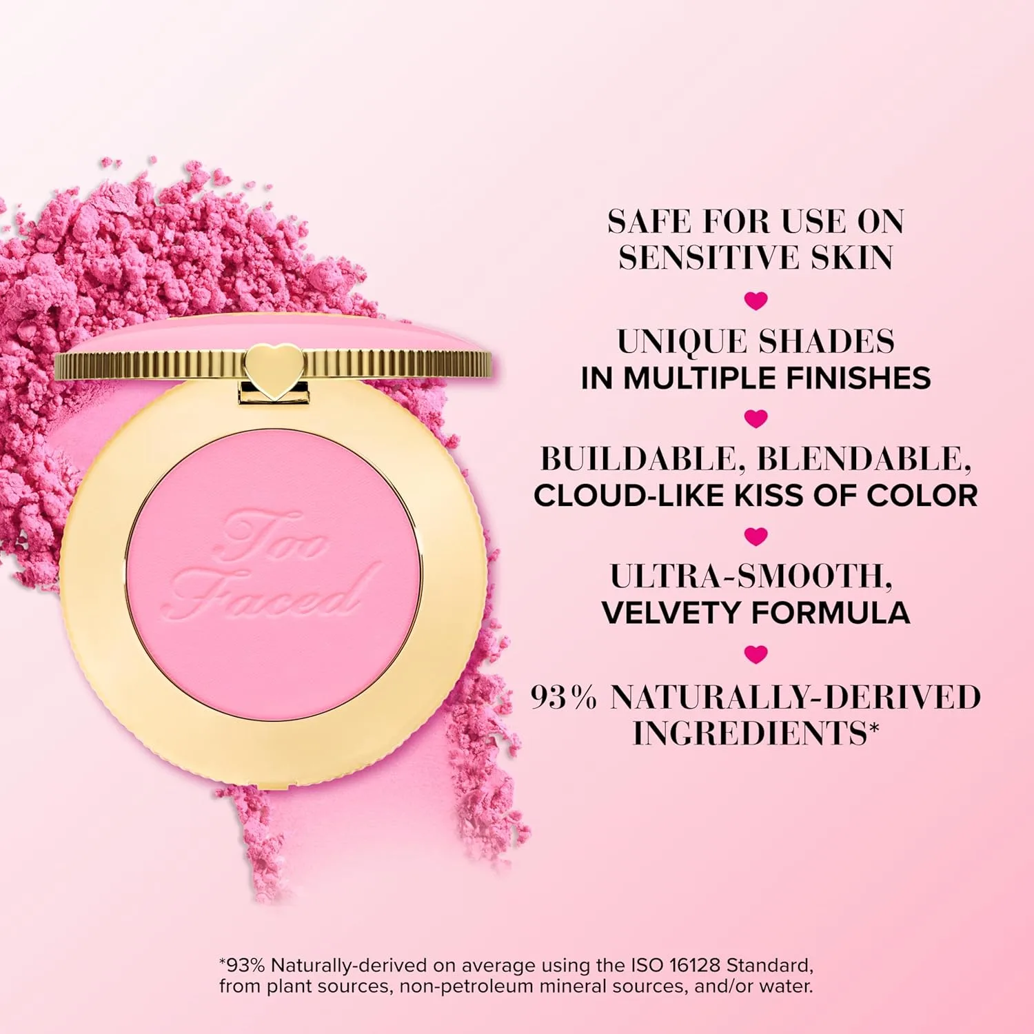 Набор румян и блеска для губ Too Faced Dream A Little Dream | Пудровые румяна Cloud Crush + масло для губ Kissing Jelly с полупрозрачным покрытием, подарочный набор, Pink — фото 4
