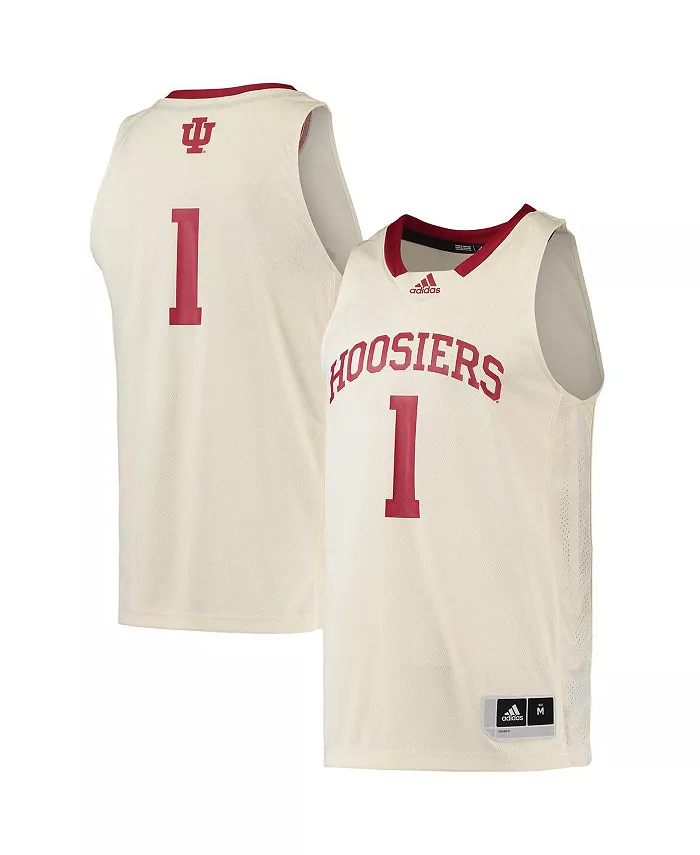 

Мужская баскетбольная майка Swingman команды Indiana Hoosiers 1 adidas, коричневый/бежевый