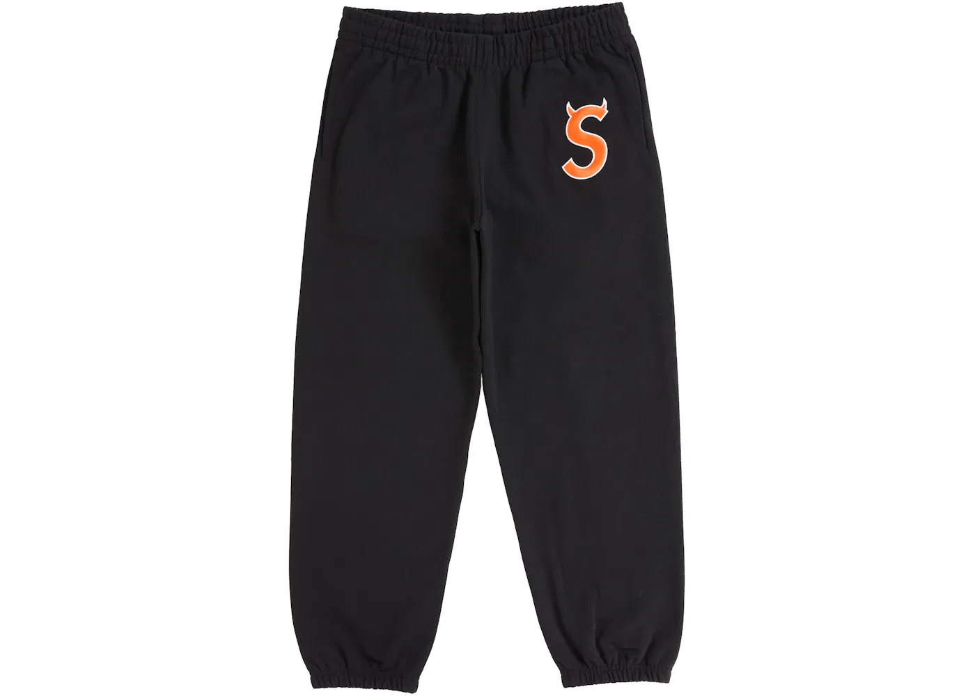 Мужские спортивные штаны с принтом Supreme Devil S Logo Sweatpant, Black