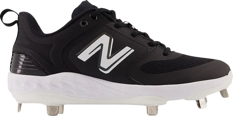 Бутсы New Balance Wmns Fresh Foam X Velo v3 Metal 'Black White', черный — фото 2