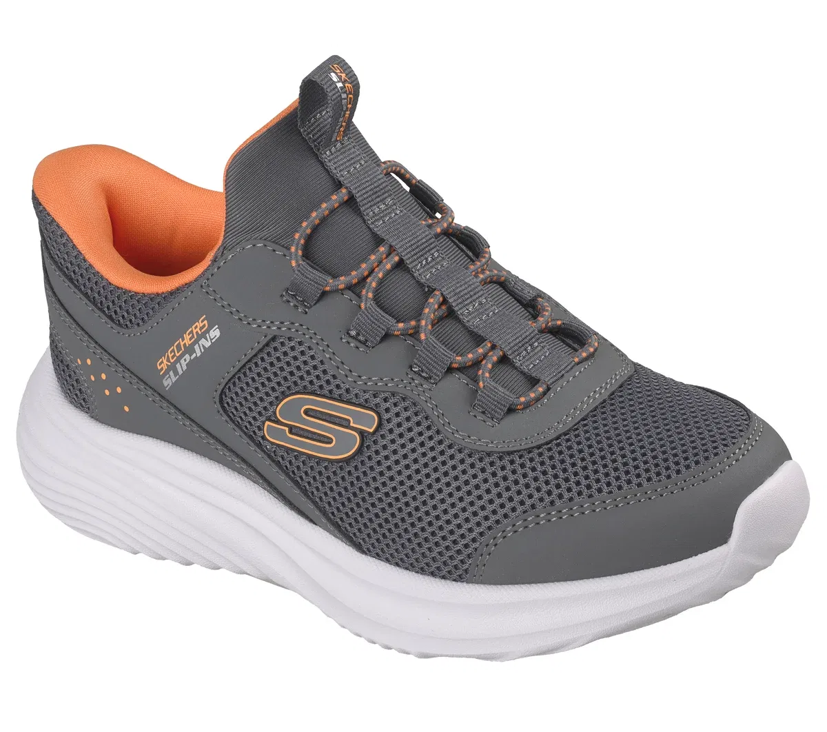 Детские слипоны Bounder Pro Skechers, угольный — фото 4