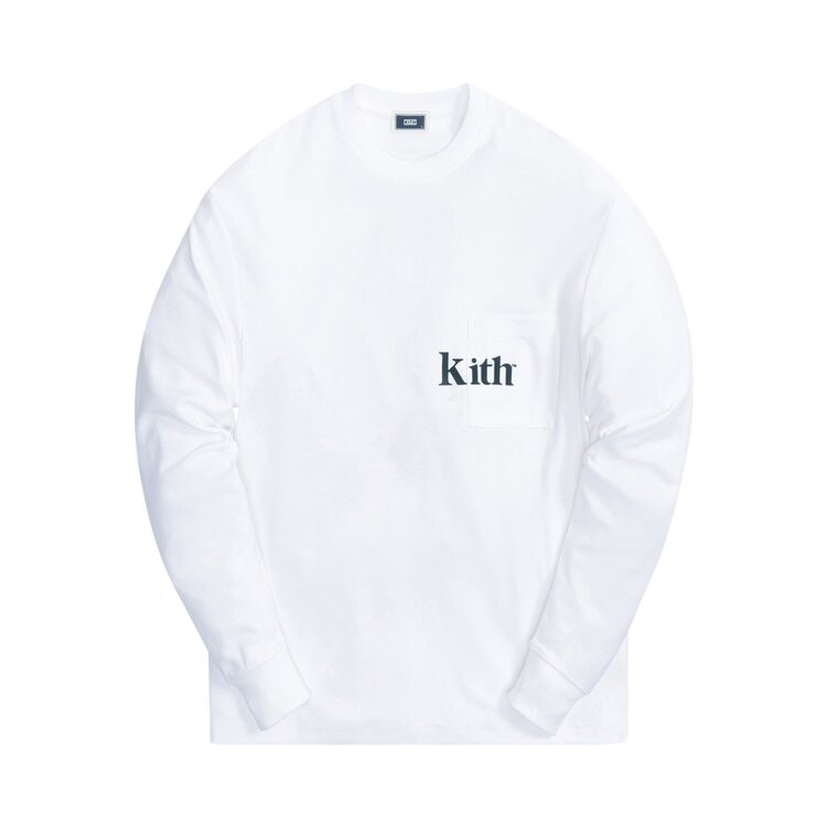 

Лонгслив Kith Long-Sleeve Quinn Tee 'White', белый