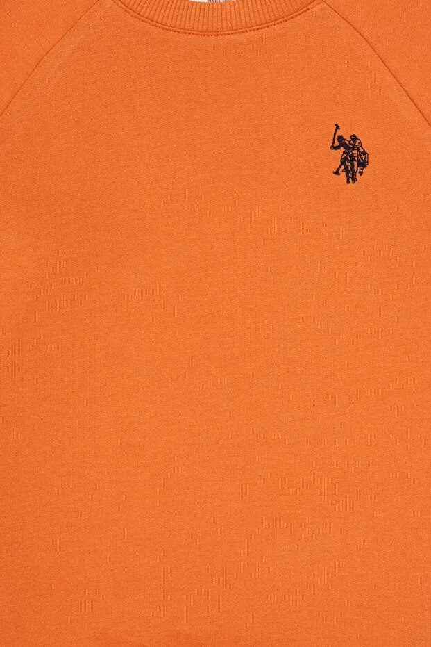 Детские свитшот для мальчиков хлопковый U.S. Polo Assn., Copper — фото 3