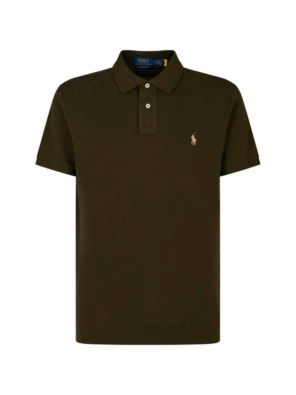 Хлопковая рубашка-поло зеленого цвета Polo Ralph Lauren, зеленый