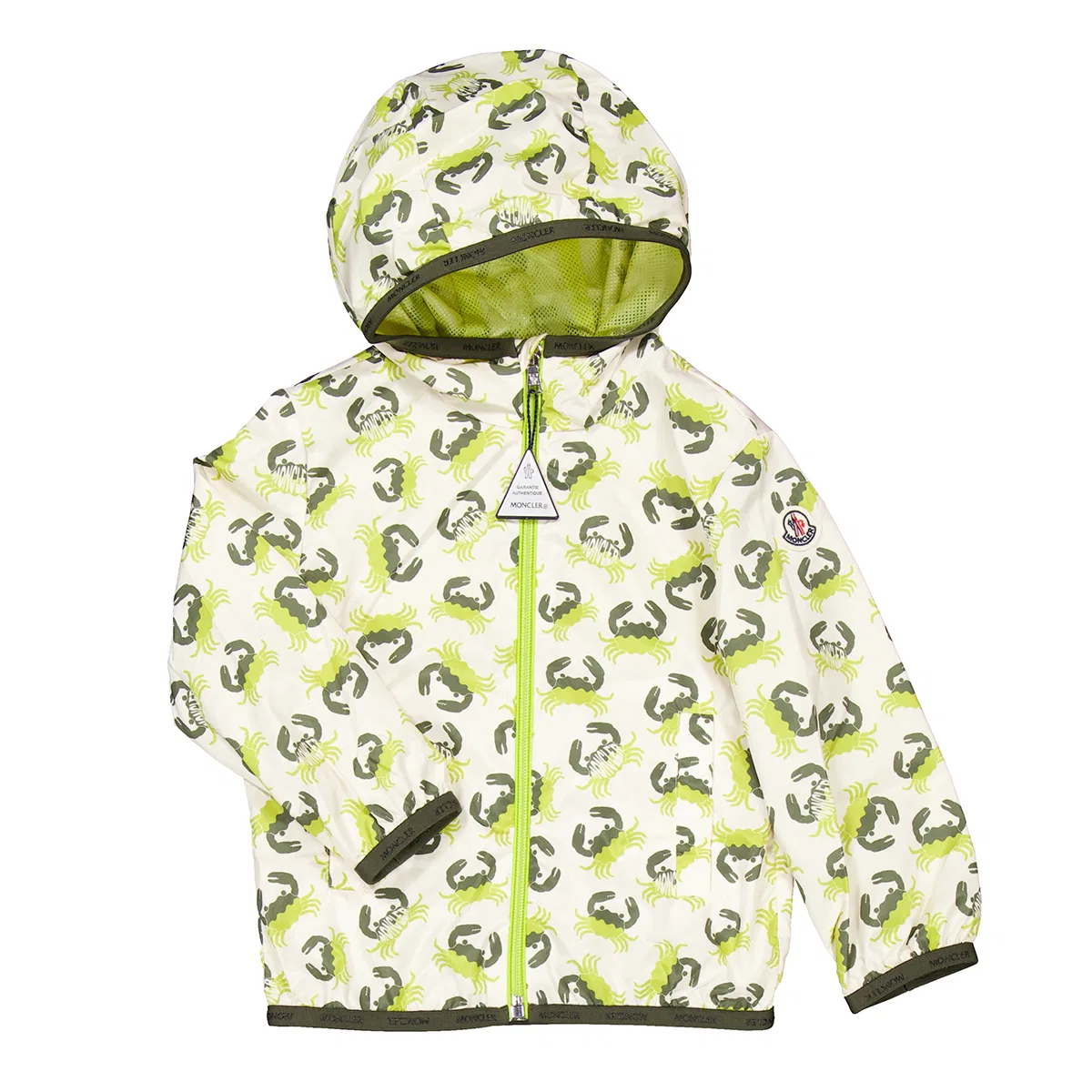 Куртка с капюшоном с принтом краба Carama Moncler, Green