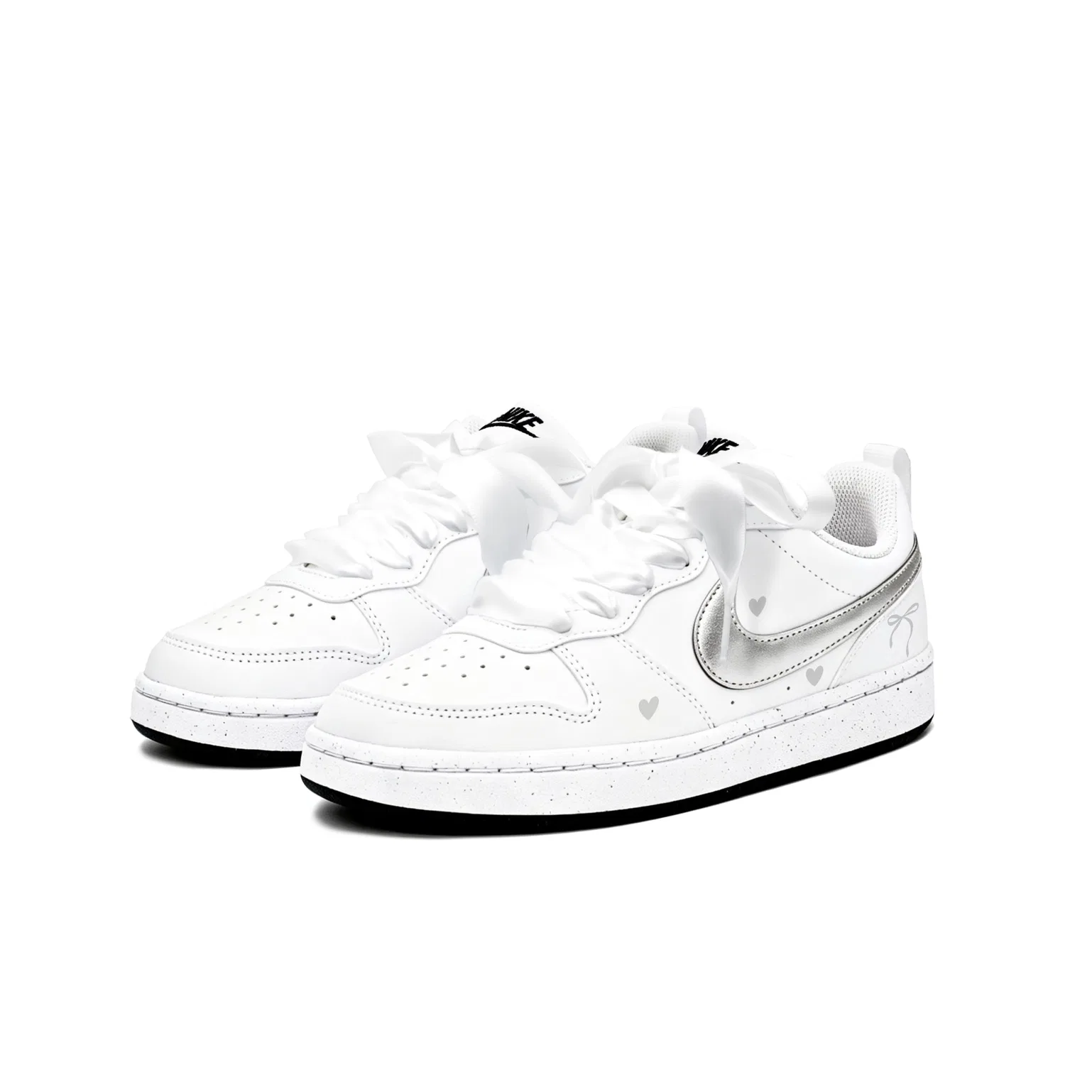 Детские кроссовки для скейтбординга Nike Court Borough, Silver White — фото 4
