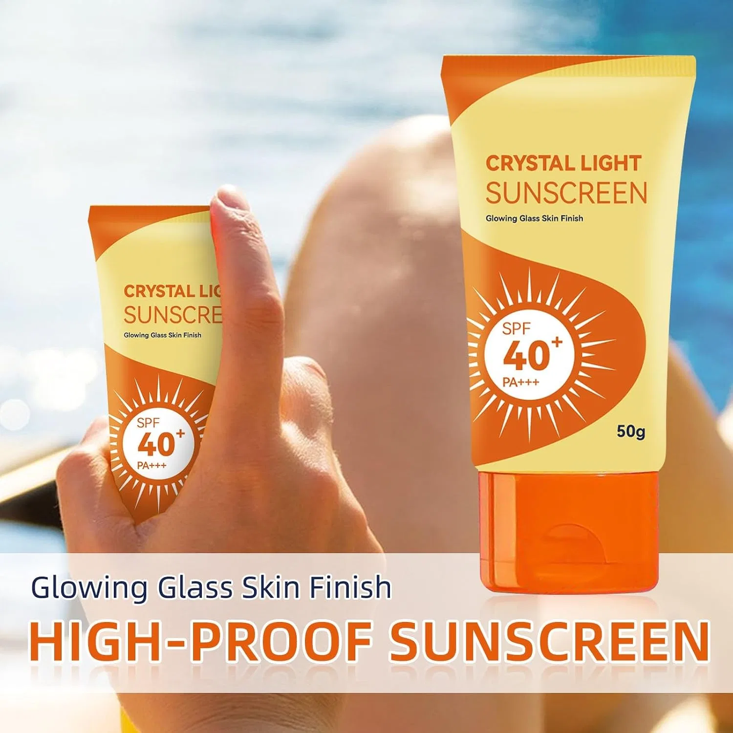 Солнцезащитный крем для лица SPF 40, Aoseiens, 50 г, 2 штуки — фото 2