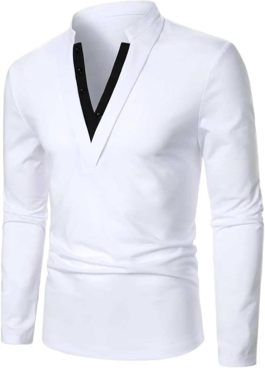 Мужская футболка с длинным рукавом Trim Colorblock, White