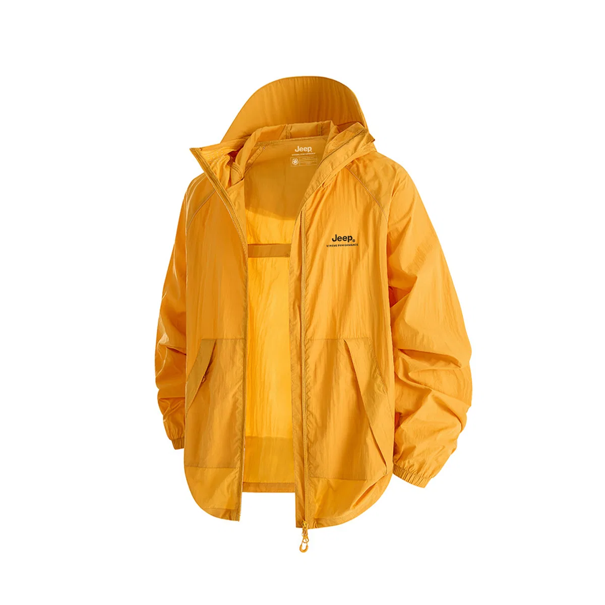 Детская куртка с капюшоном для защиты от солнца, легкая, Jeep, Golden Yellow