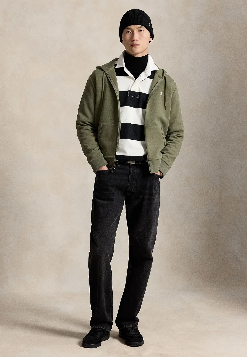 Толстовка на молнии - свитшот на молнии Polo Ralph Lauren, Cruise Olive/C1730 — фото 2