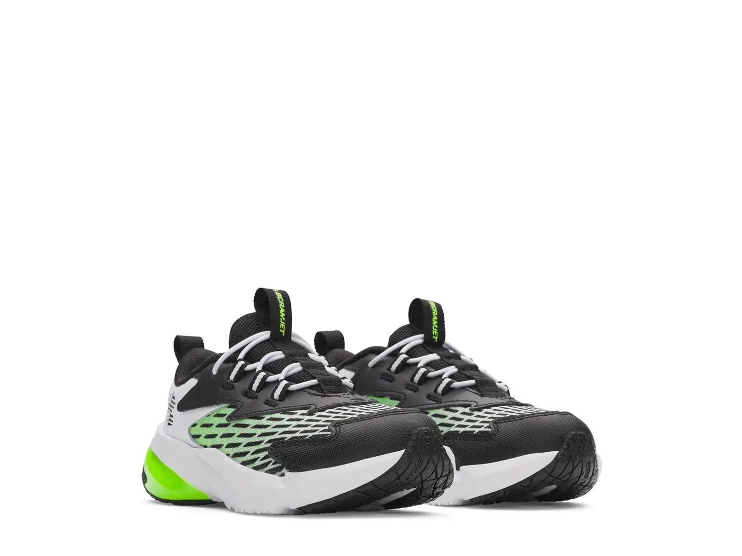 Кроссовки slip-on Scramjet 7, Under Armour, белый/черный/зеленый — фото 3