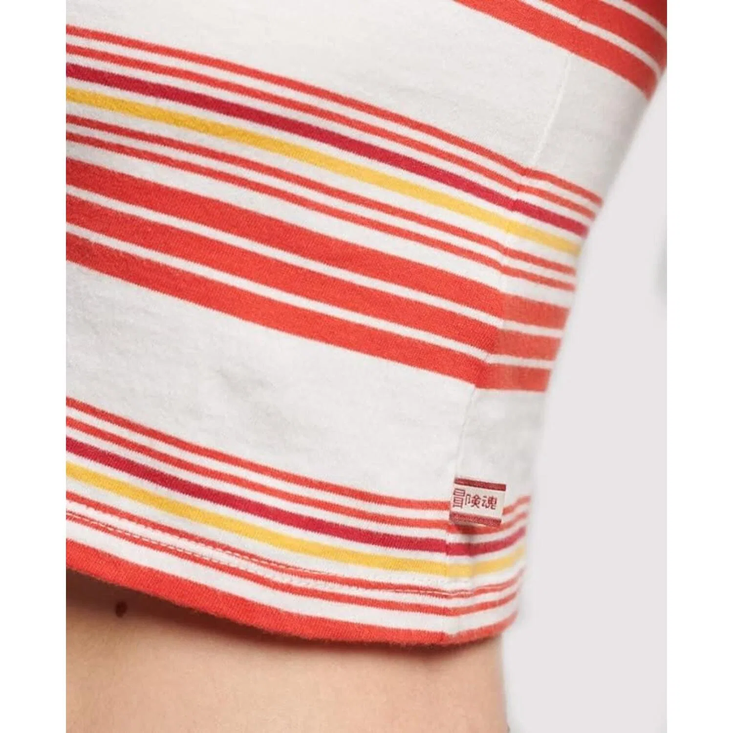 Женская хлопковая футболка-кроп Superdry Vintage Crop, Weiss — фото 3