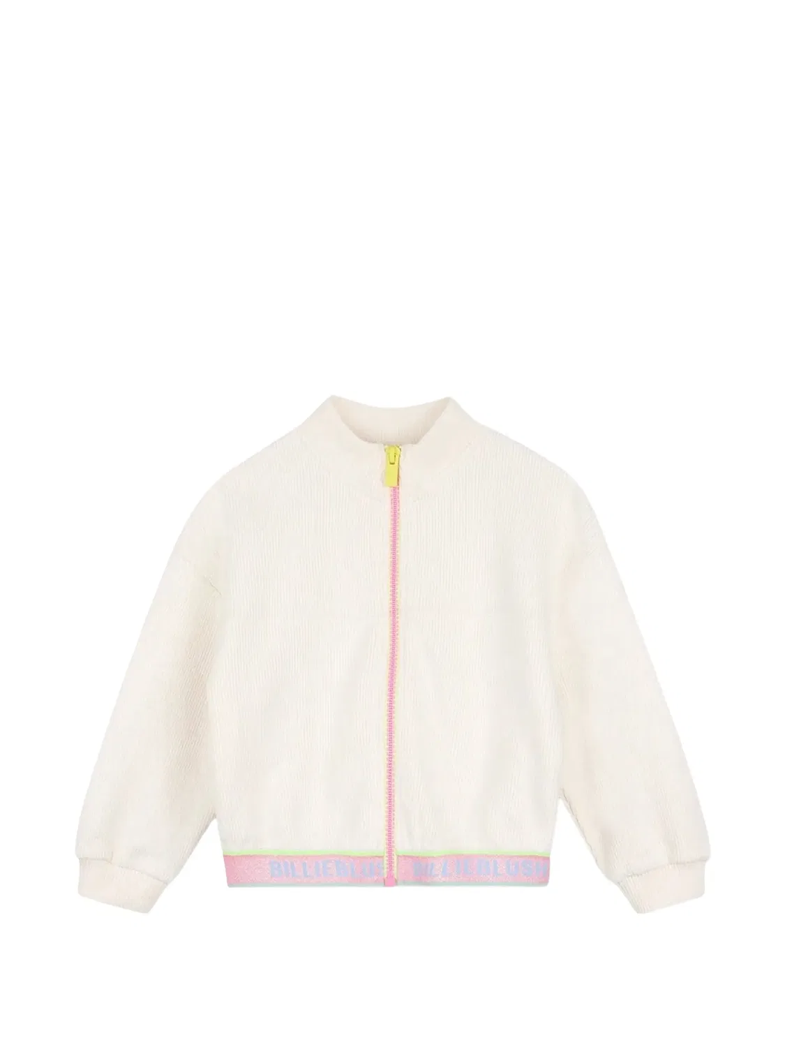 Billieblush Кардиган на молнии фактурной вязки белый