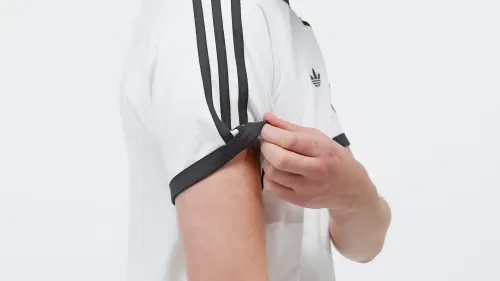Мужская футболка прямого кроя 3-Stripes Adidas Originals, белый — фото 2