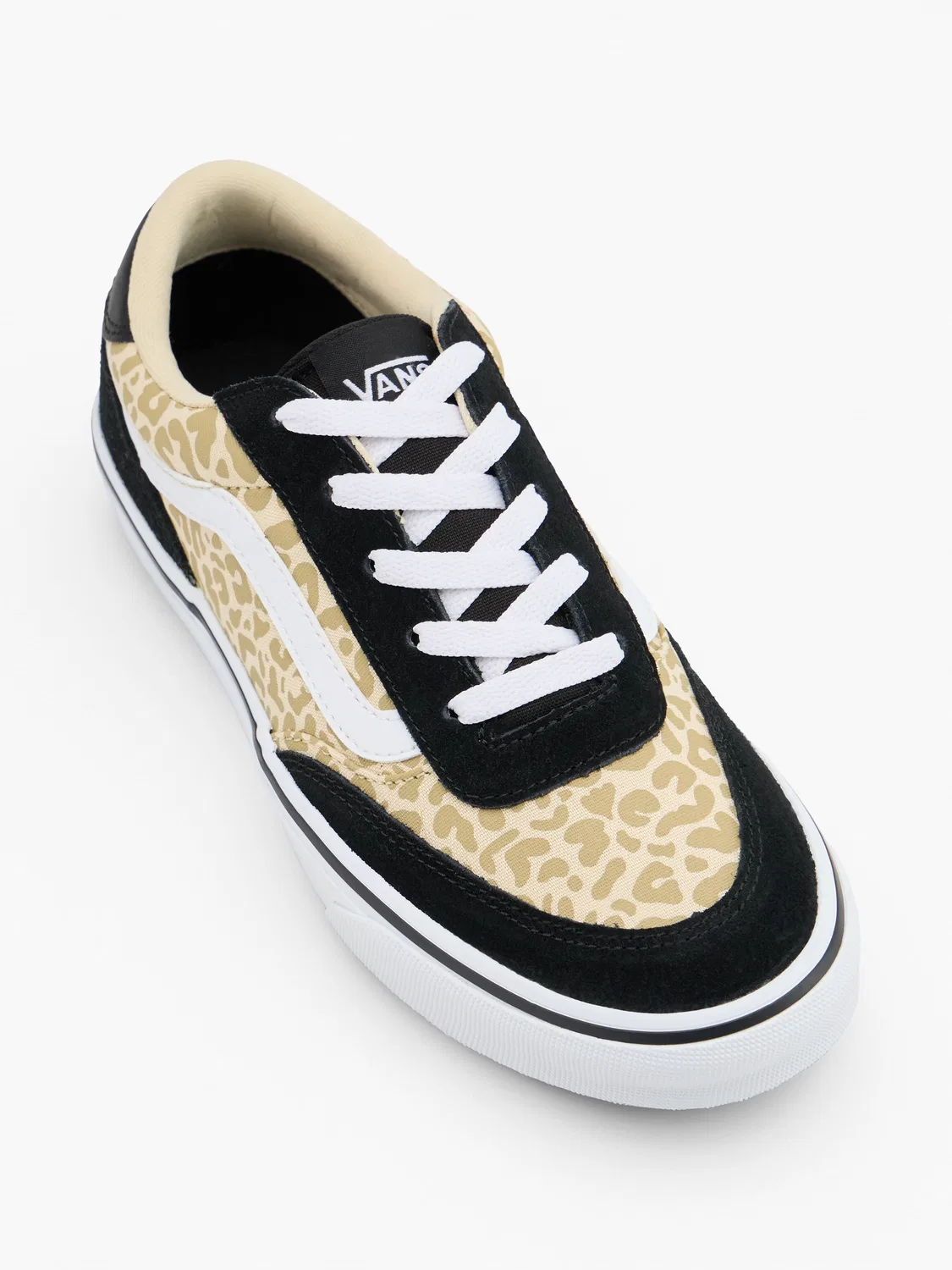 Детские женские кроссовки с принтом Vans, черный — фото 2