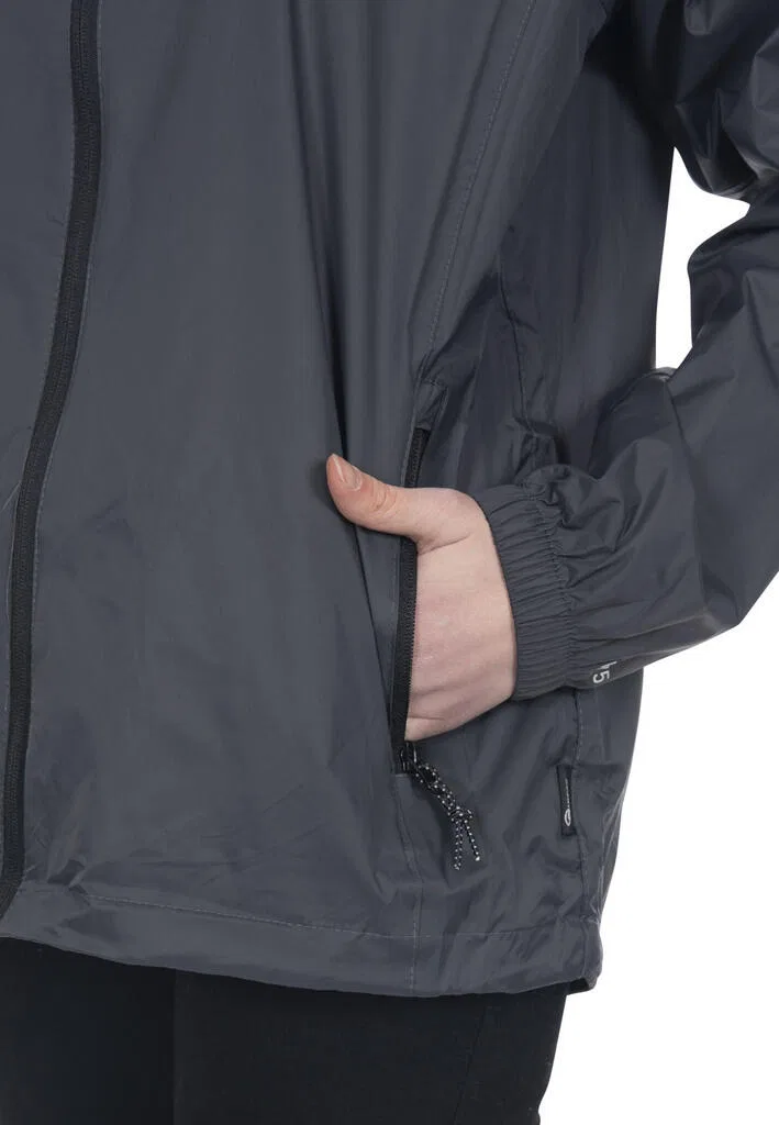 Детская дождевик с капюшоном и молнией Qikpac Trespass, Grau — фото 3