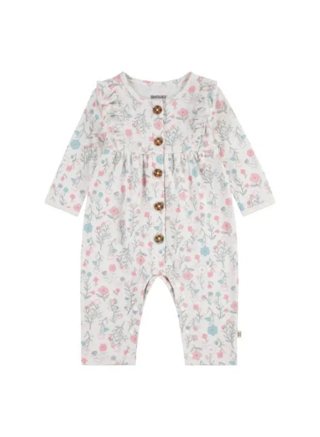 Комбинезон на кнопках Huggies, белый