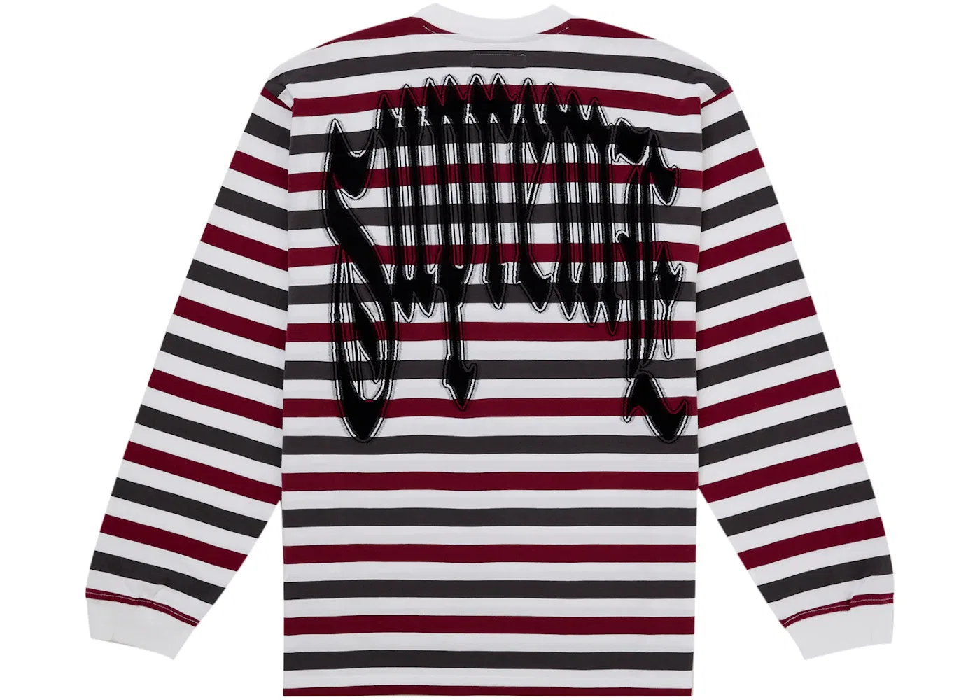 Мужской топ с длинным рукавом с полосатым узором Intarsia L/S Top Stripe Supreme, цвет Stripe
