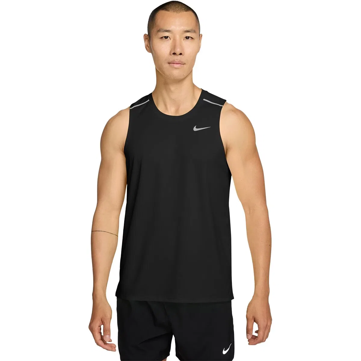 Мужской топ без рукавов Dri-Fit Miler Tank Nike, Black Reflective Silver