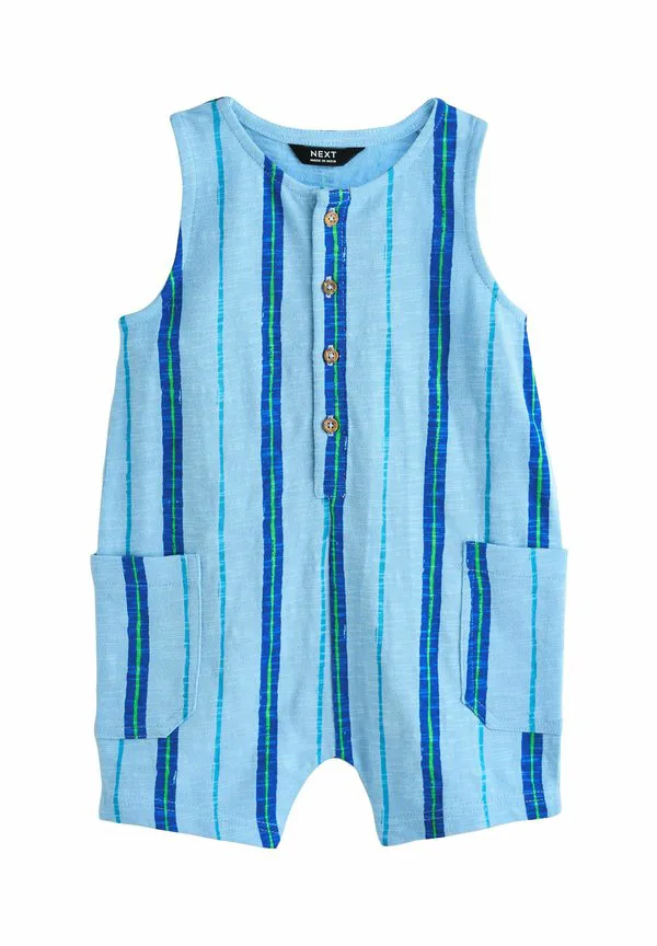 Комбинезон-Ромпер стандартного кроя с текстурированной поверхностью Next, Blue Striped
